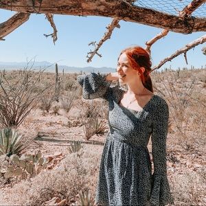 Farrow Smocked Mini Dress